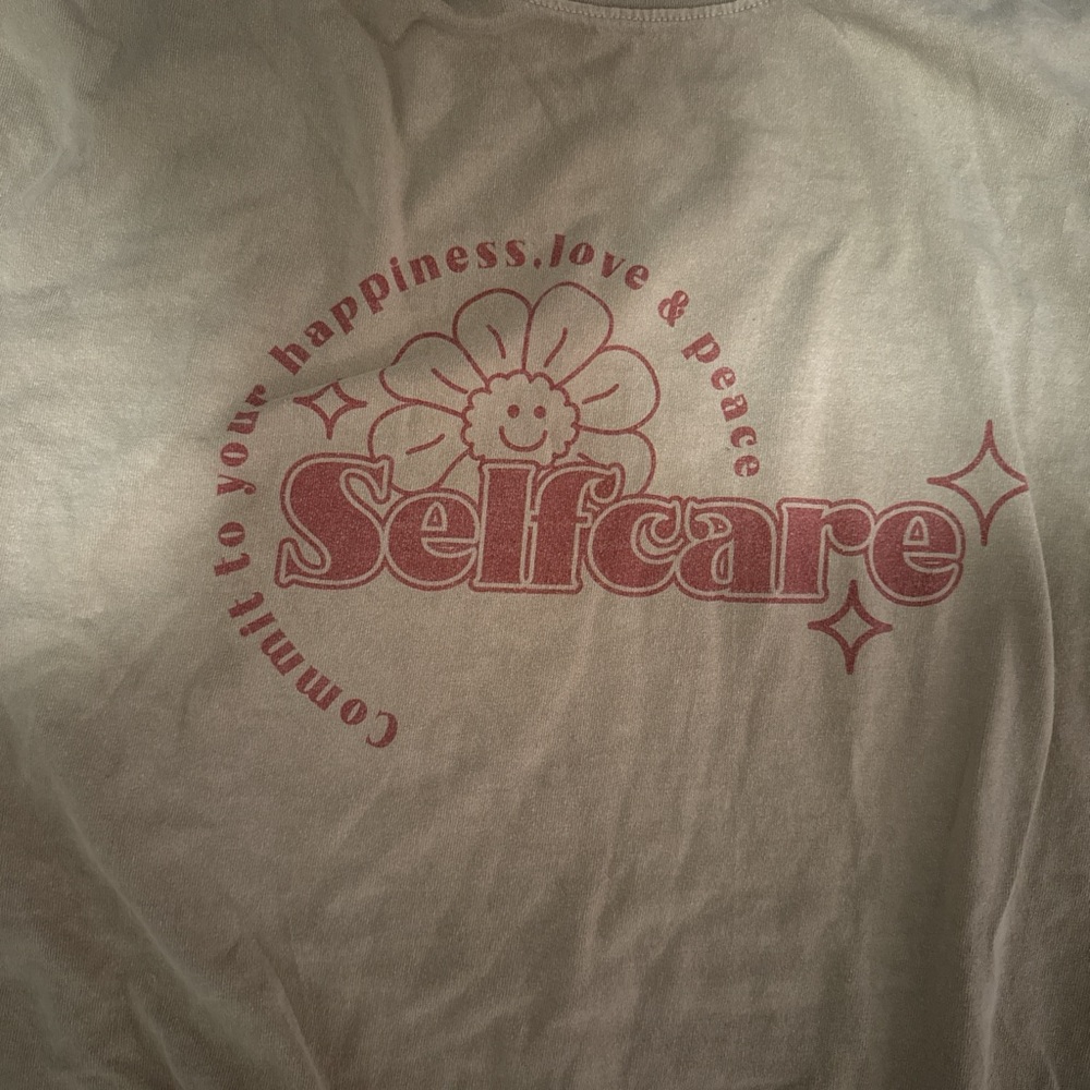 Beige Selfcare Graphic T-Shirt - Picture 3 of 3